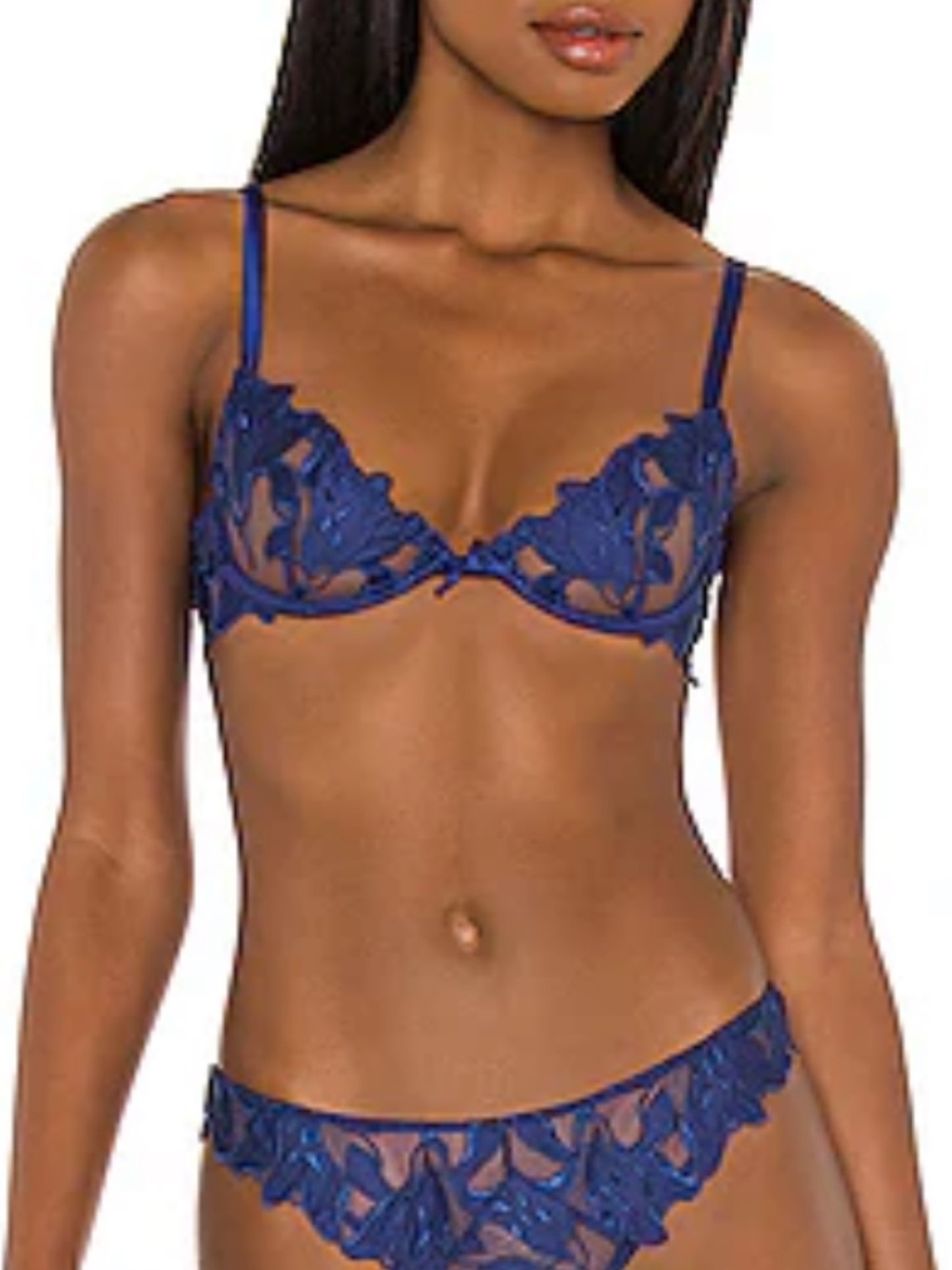 Sheer Lace Underwire Bra
